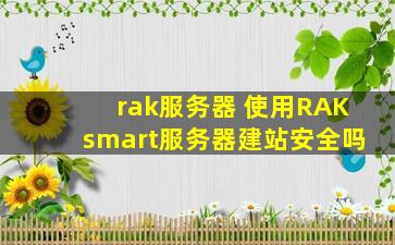 rak服务器 使用RAKsmart服务器建站安全吗